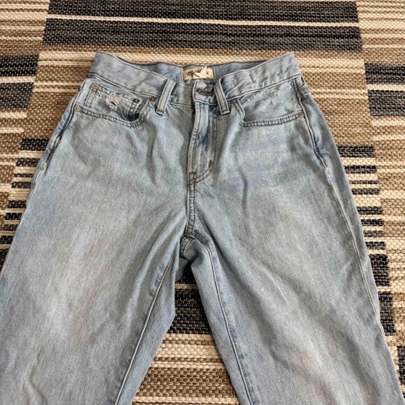 Madewell Women's The Perfect Vintage Jean Cotton Zip Fly Light Wash Size 25P - Picture 2 of 15